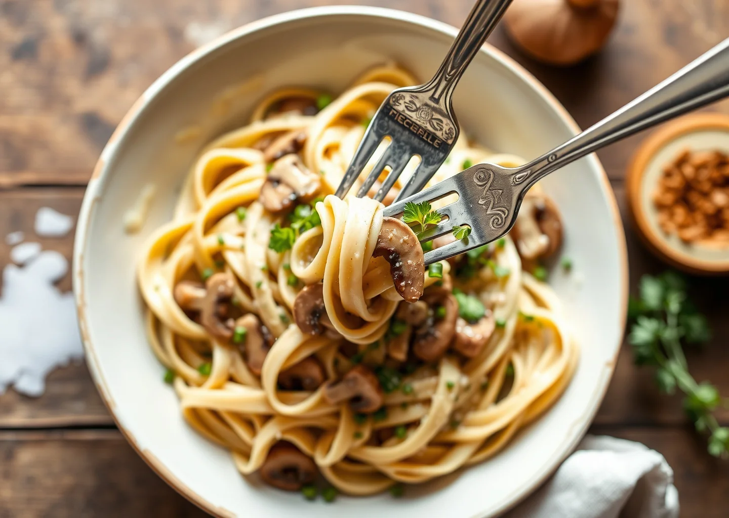 Creamy Mushroom Pappardelle