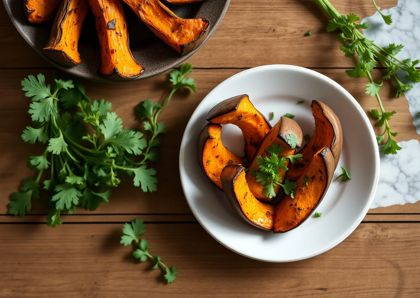 Roasted Pumpkin Wedges