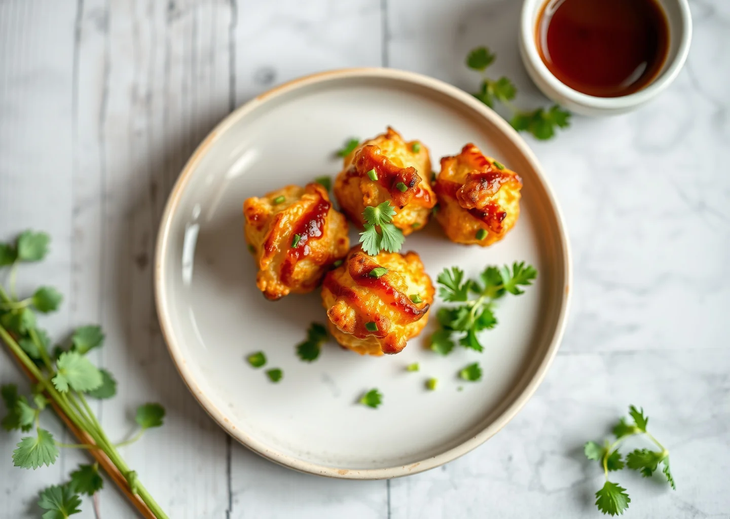 Korean BBQ Cauliflower Bites