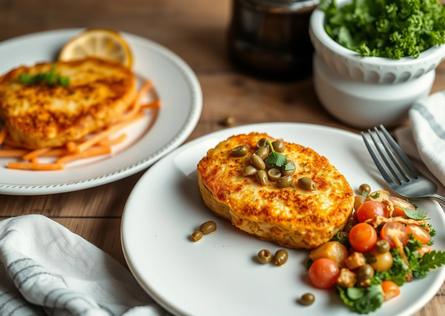 Tofu Schnitzel with Capers
