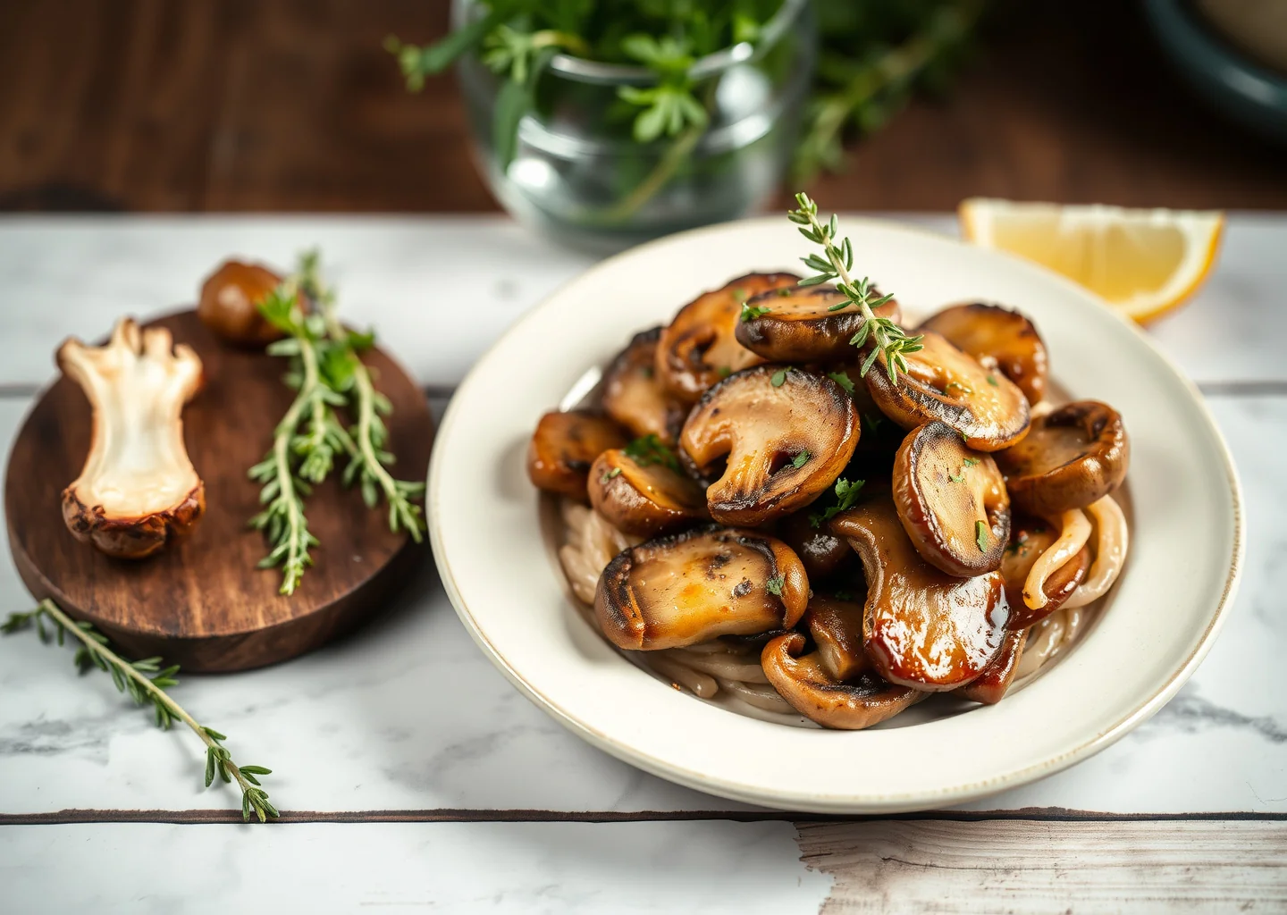 Sautéed Wild Mushrooms with Thyme
