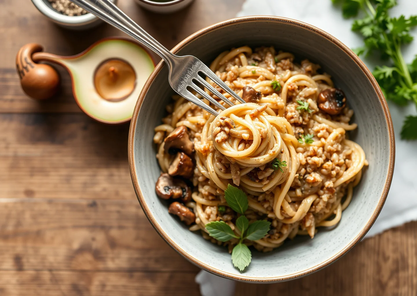 Wild Mushroom Barley Risotto