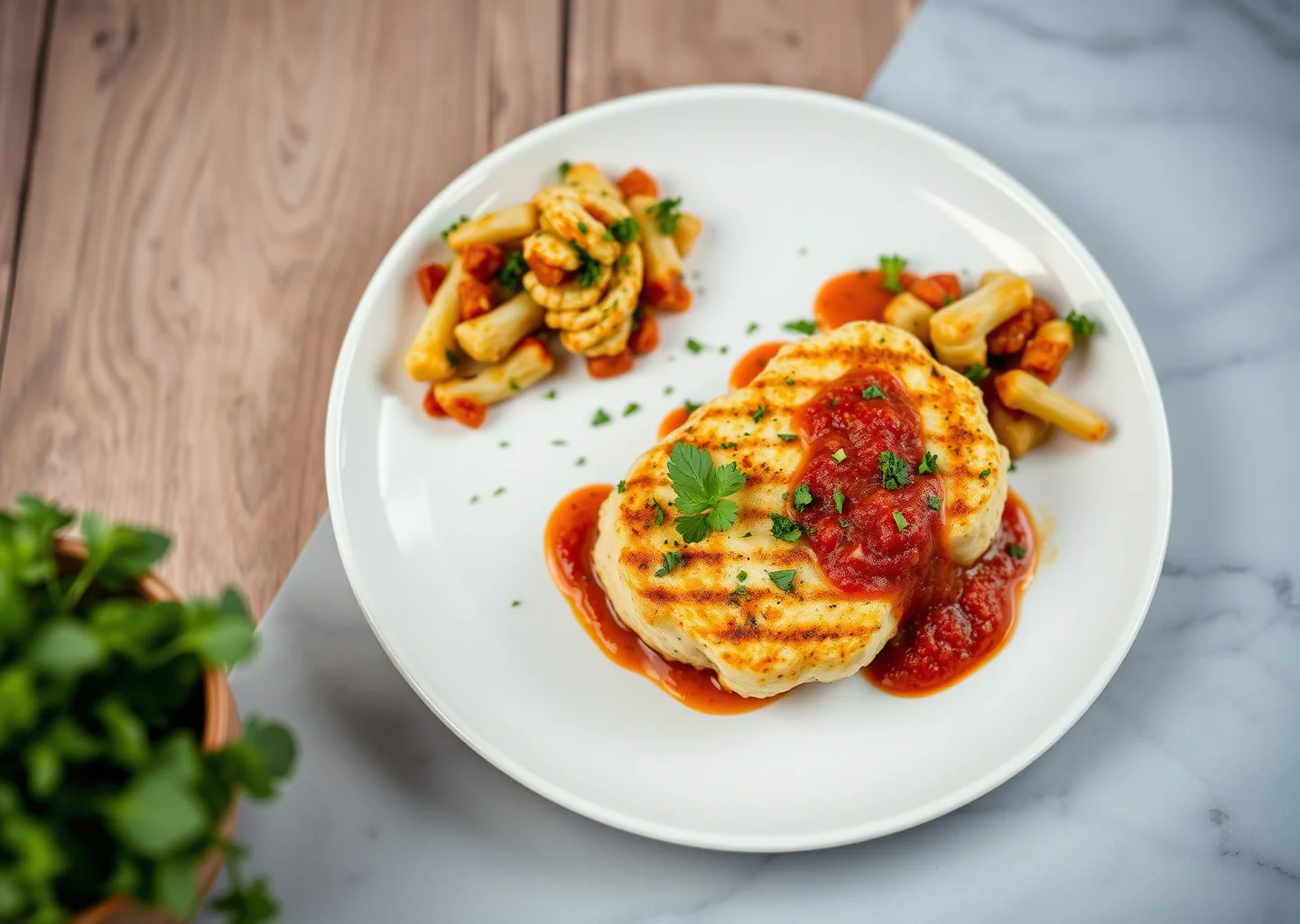 Cauliflower Steak with Romesco