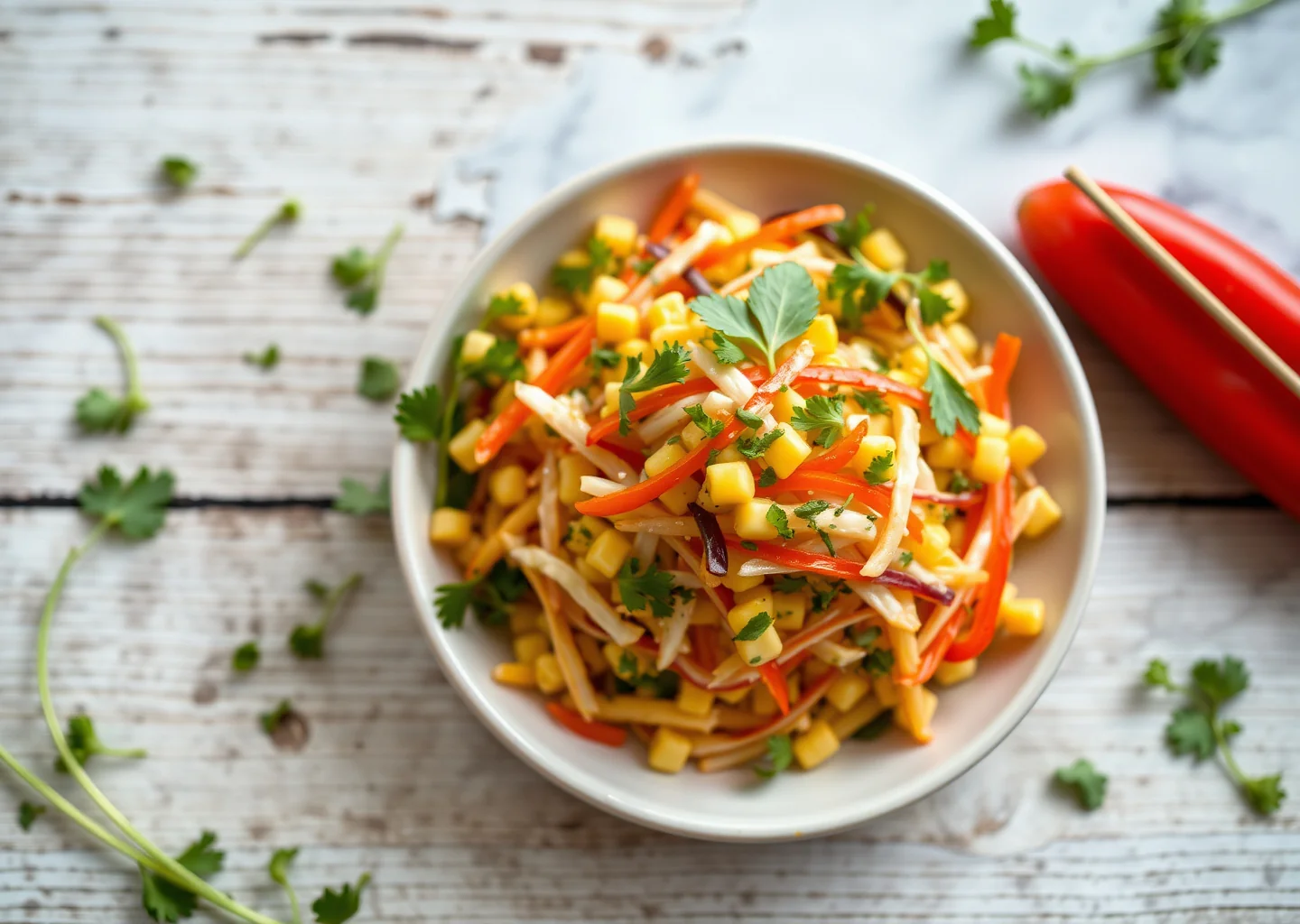 Sweet Corn and Pepper Slaw