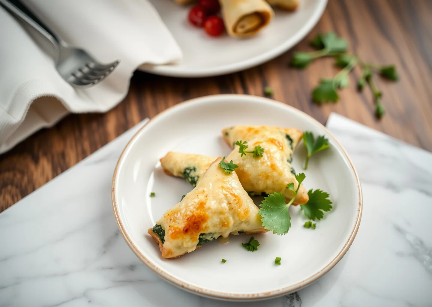Spinach Borek Triangles