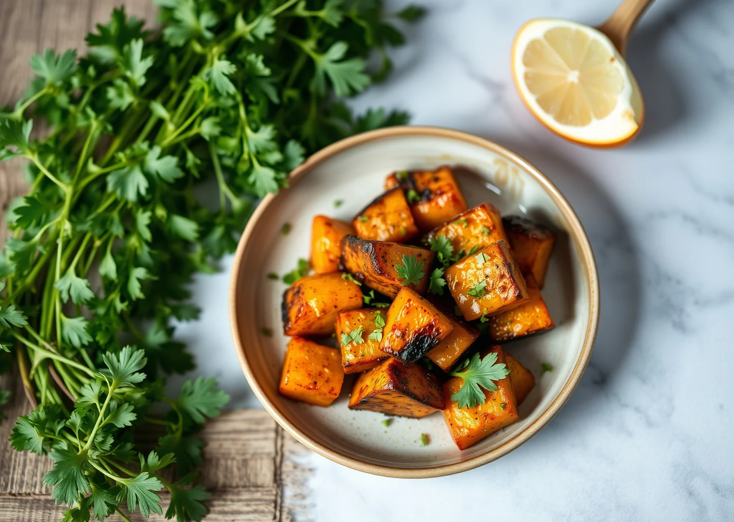 Spiced Roasted Sweet Potatoes