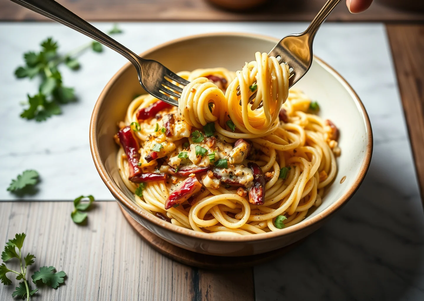 Charred Cabbage Carbonara