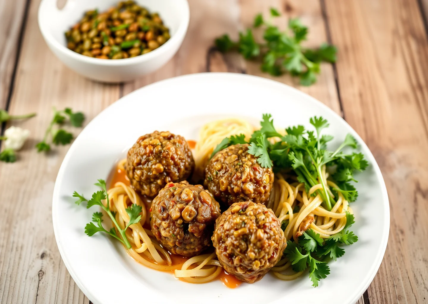Lentil and Walnut Meatballs
