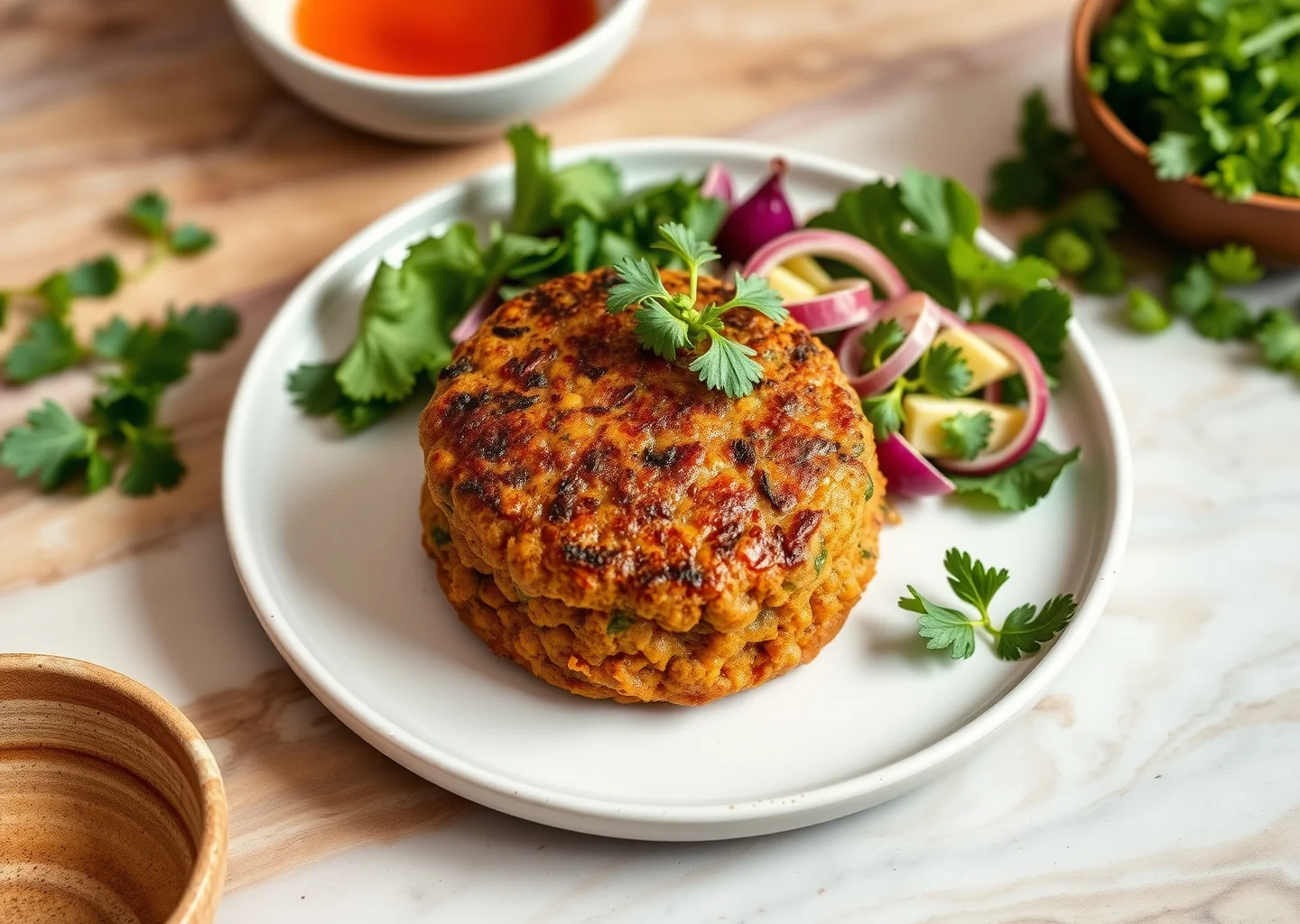 Spiced Chickpea Burgers