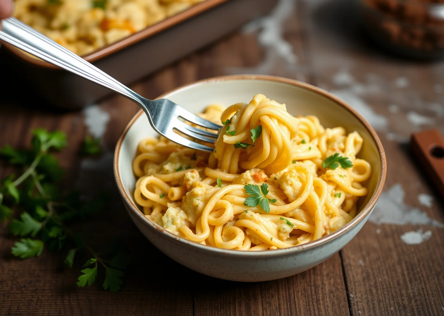 Cauliflower Cheese Pasta Bake