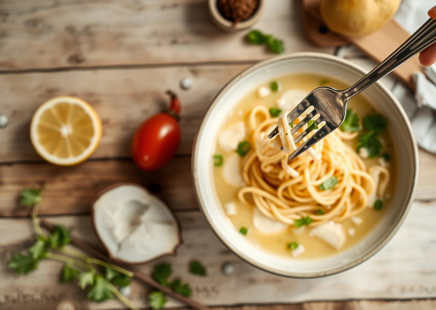 Coconut Lemongrass Noodle Soup