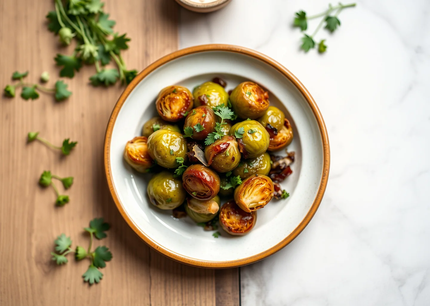 Maple Glazed Brussels Sprouts