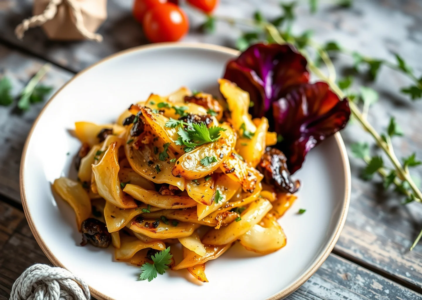 Charred Cabbage with Caraway