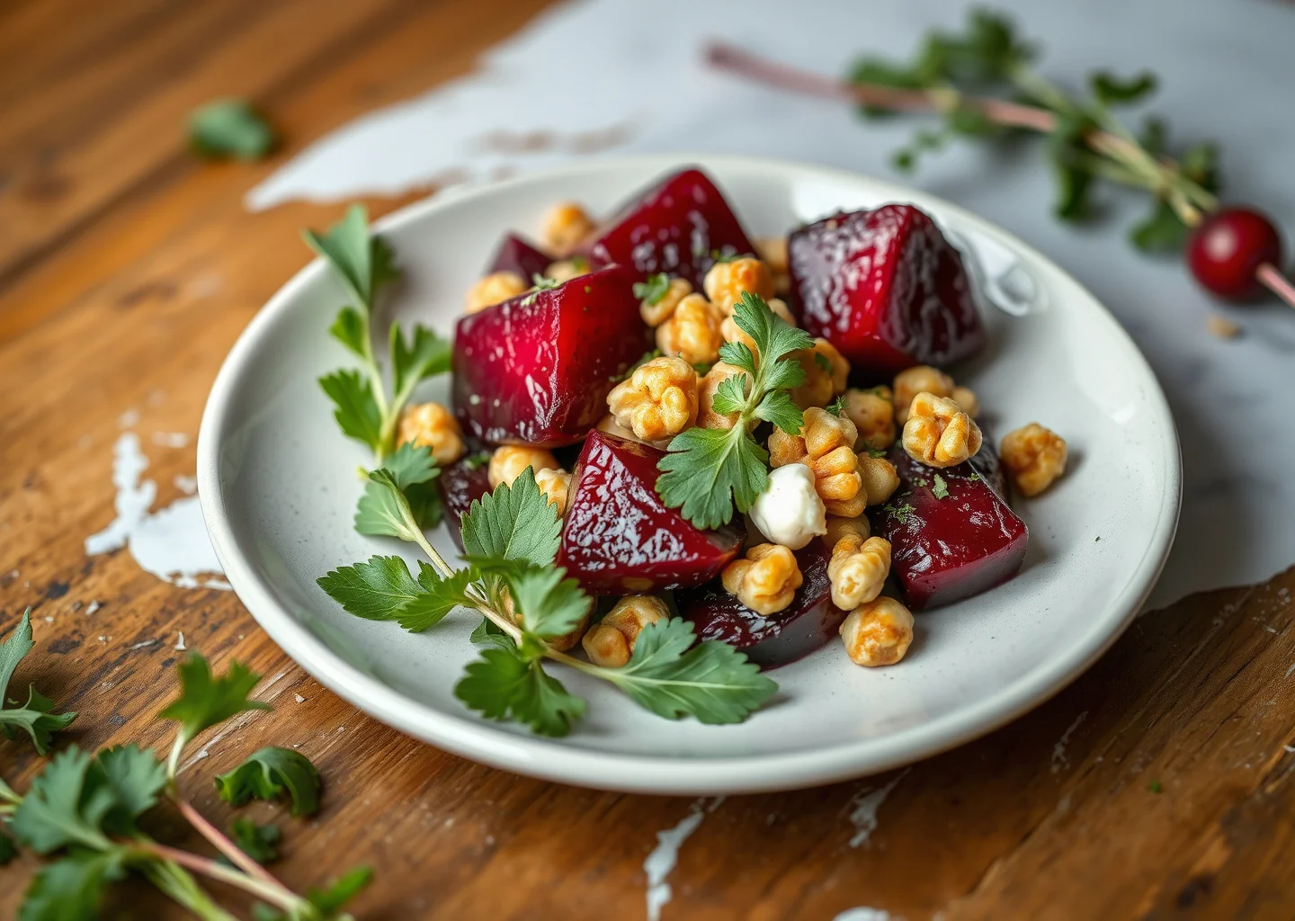 Roasted Beetroot and Walnut Salad